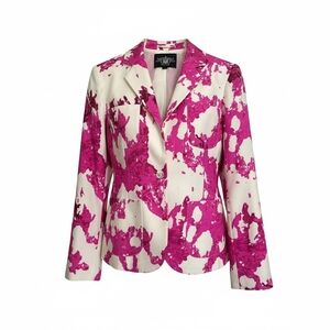 RACHEL Rachel Roy Fuchsia and Cream Blazer